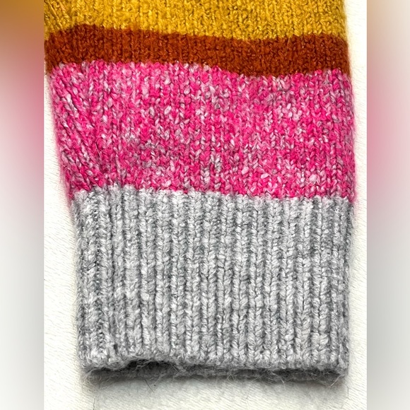 Lou & Grey for LOFT Multicolor Striped Crew Neck Colorful Women’s Sweater - Picture 11 of 16